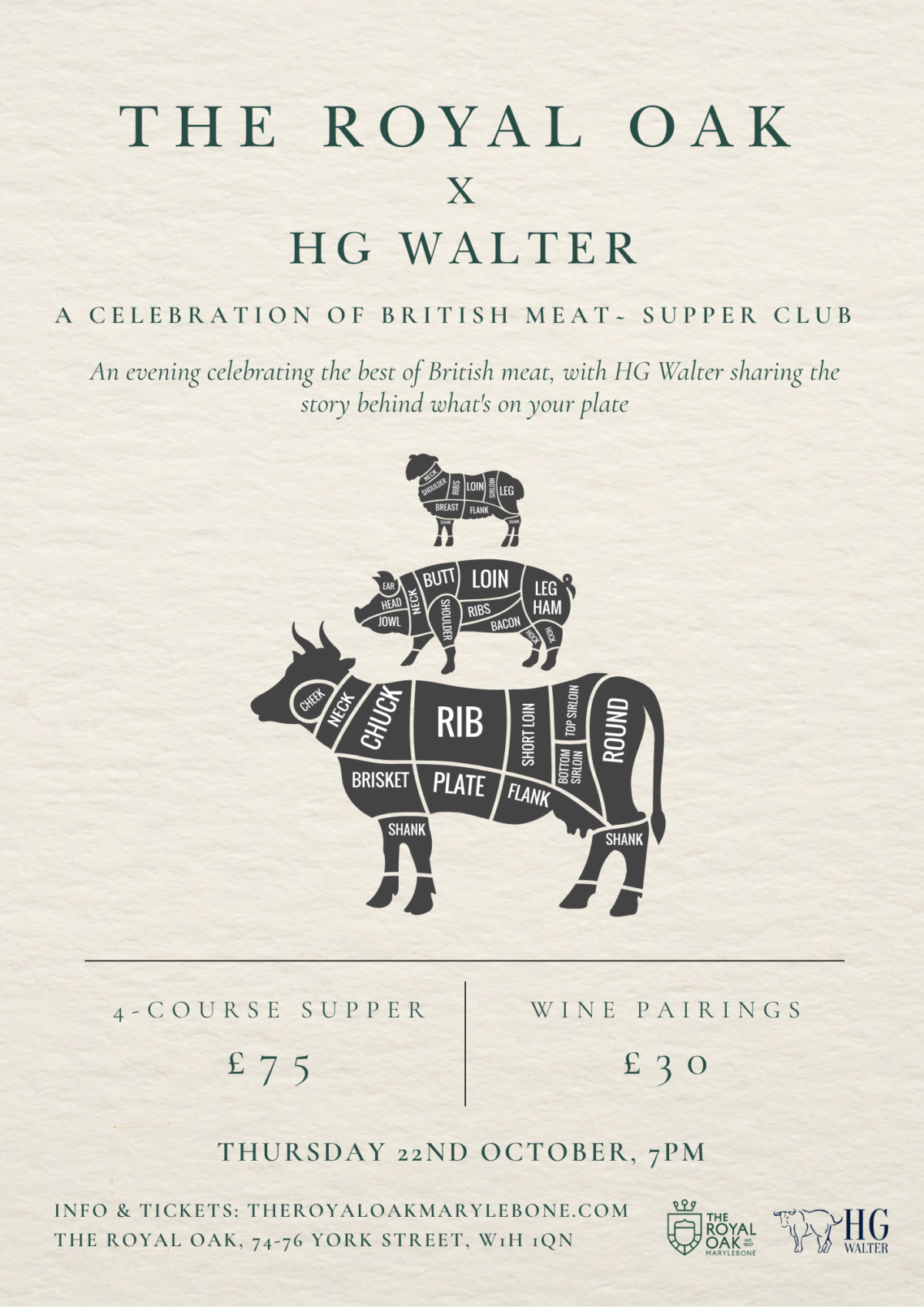 The Royal Oak × HG Walter: A Celebration of British Meat